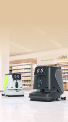 PUDU CC1 Pro Disc MI-alapú, közepes méretű tárcsás súroló-szárító robot