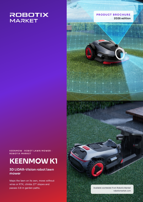 Keenon Keenmow K1 LiDAR-Mähroboter – Produktbroschüre