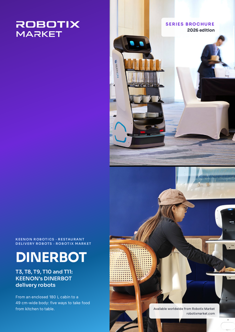 Keenon DINERBOT T11 Robô de entrega e marketing para corredores estreitos – Brochura do produto