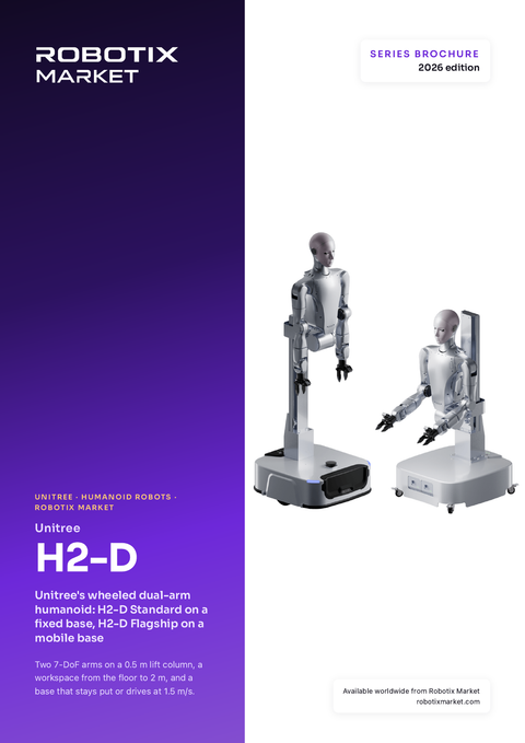 Robot umanoide a doppio braccio Unitree H2-D Standard con base fissa – Brochure del prodotto