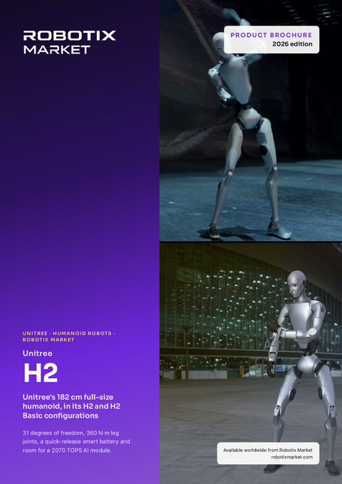 Unitree H2 humanoid robot – Termékprospektus